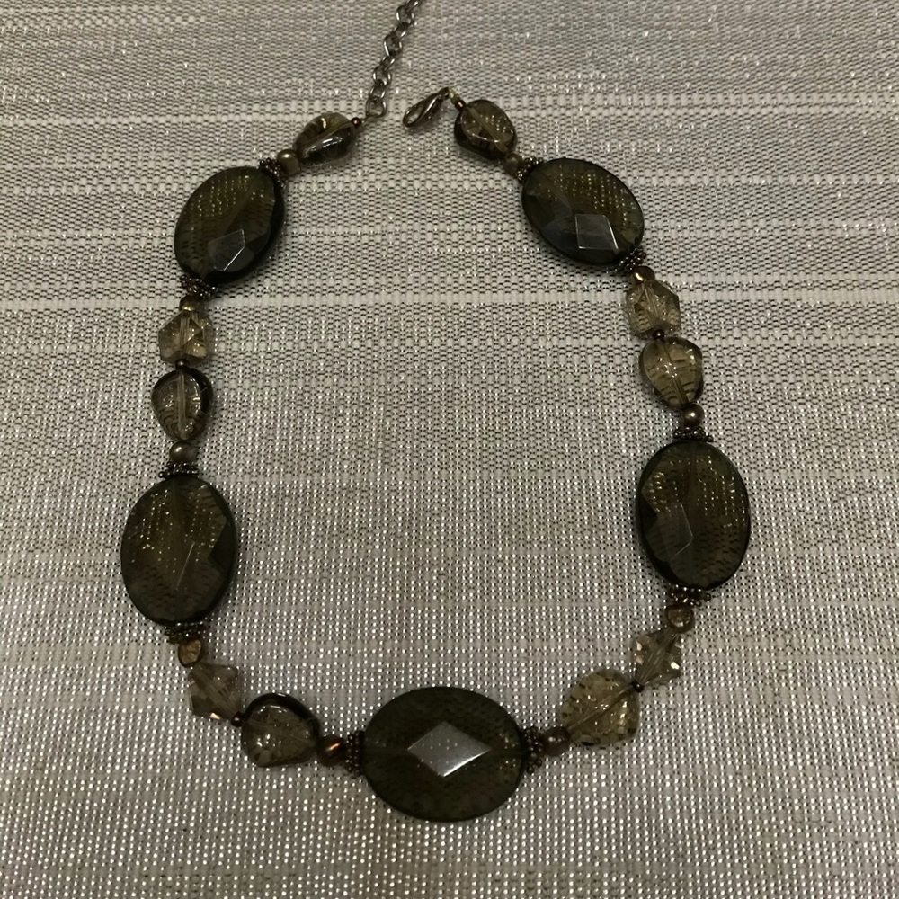 Gray necklace